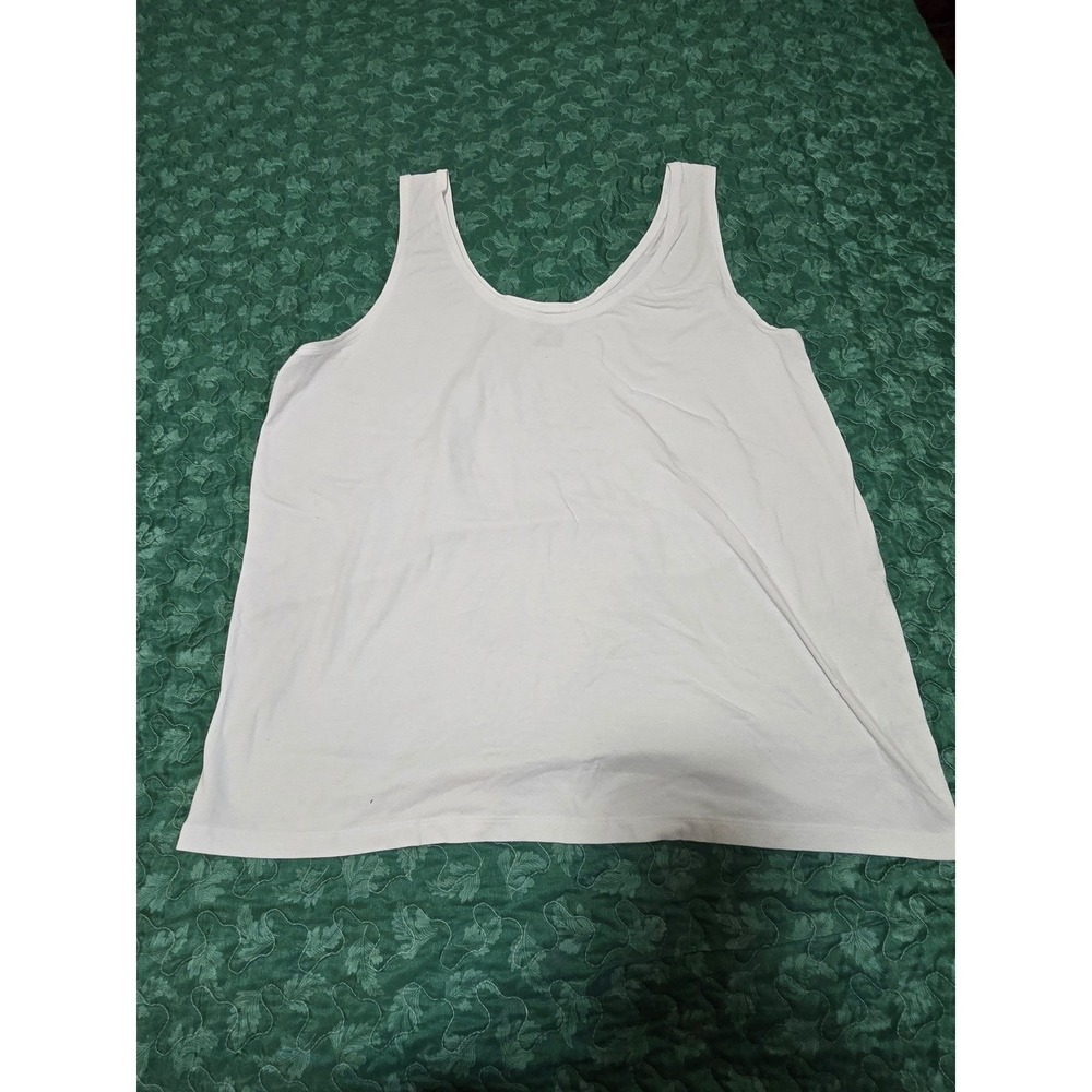 Great Northwest Clothing Company Woman Plus Size 3X White Tank Top Comfy‎ /0298
